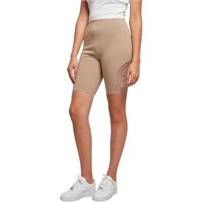 Abbildung von Urban Classics Inset Cycle Shorts, Damen, Größe: XXL, Softtaupe