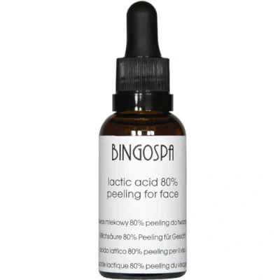 Abbildung von Milchsäure 80% Peeling für Gesicht 30ml BINGOSPA