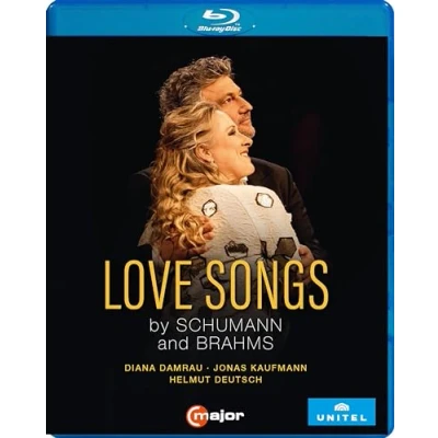 Abbildung von Love Songs by Schumann and Brahms [Diana Damrau, Jonas Kaufmann, Helmut Deutsch, Großer Goldener Saal, Musikverein, Wien, April 2022] [Blu ray]
