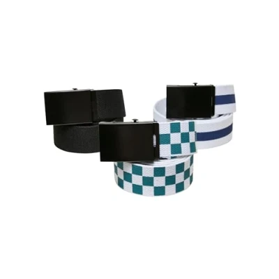 Abbildung von Urban Classics TRIO 3 PACK Gürtel, Größe: L/XL, Black jasper spaceblue
