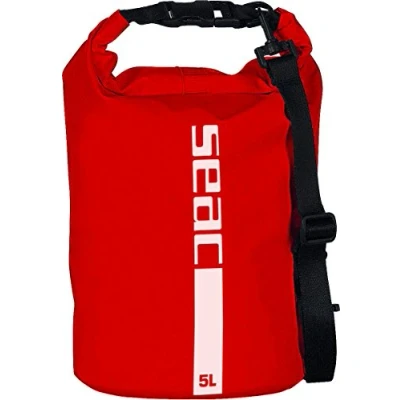 Abbildung von Seac Dry Bag, Wasserdichte Tasche Ideal für Tauchen, Bootfahren und Reisen, 5 lt, rot