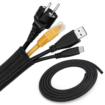 Abbildung von ECENCE 3m / 118inch Kabelschlauch 13 20mm Schwarz Kabelzubehör