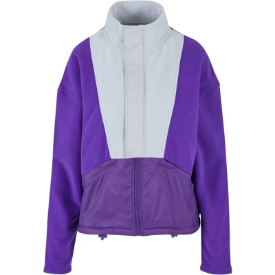 Abbildung von Urban Classics Fleecejacke, Damen, Größe: XXL, Realviolet lightasphalt
