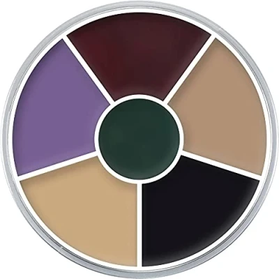 Abbildung von Kryolan Color Circle 6 Farbe Creme erröten BlackEye 30g