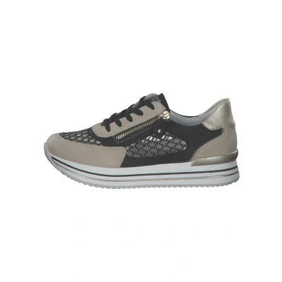 Abbildung von Remonte Sneaker low Perle schwarzgold schwarz mus, Damen, Größe: 38, gold mus Schuhe