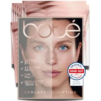 Abbildung von BOTÉ 288 Schlupflider Stripes unsichtbar &amp; atmungsaktiv (XL) Lidstraffung Strips für strahlende Augen Eyelid Stickers gegen Schlupflid Dermatest &quot;sehr gut&quot; NEUE GRÖSSEN