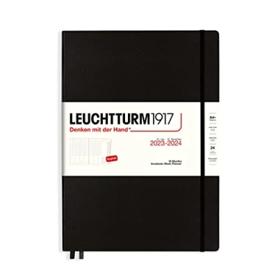 Abbildung von LEUCHTTURM1917 367545 Akademischer Wochenplaner Master (A4+) 2024, 18 Monate, Black, Englisch