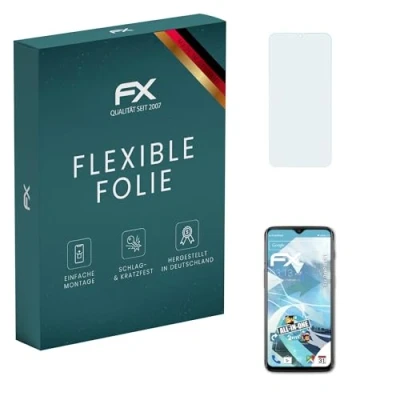 Abbildung von atFoliX Schutzfolie kompatibel mit OnePlus 6T Folie, ultraklare und flexible FX Displayschutzfolie (3X)
