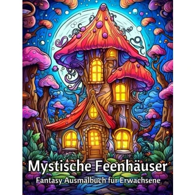 Abbildung von Mystische Feenhäuser Fantasy Ausmalbuch für Erwachsene: Entspannendes Malvorlagen zur Stressreduktion und Entspannung Mit 50 Fantastischen Feenhäusern Verzaubernden Designs
