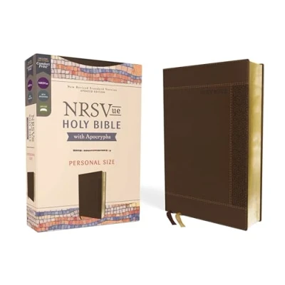 Abbildung von NRSVue, Holy Bible with Apocrypha, Personal Size, Leathersoft, Brown, Comfort Print: New Revised Standard Version Updated Edition, Dark ... Books of the Old Testament