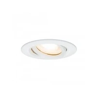 Abbildung von Paulmann 92897 Nova Plus LED Einbauleuchte IP65 rund schwenkbar 7W dimmbar Einbaustrahler GU10 Weiß matt Spot Einbaulampe 2700K