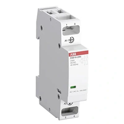 Abbildung von Installationsschalter 2 polig 2NO, AC 1 16A bei 55 Grad, 250V AC, Steuerspannung 24V AC/DC