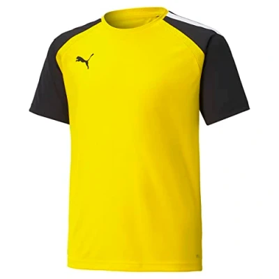 Abbildung von Puma Teampacer Sport Tshirt für Kinder, Größe: 116, Gelbschwarzweiss