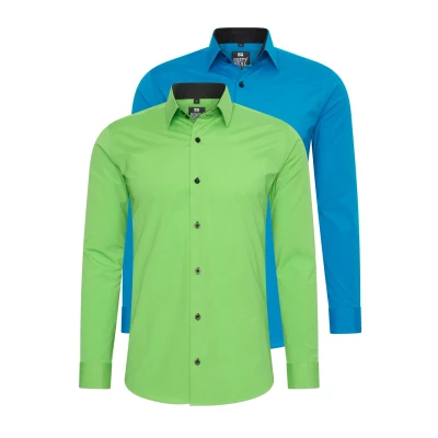 Abbildung von Rusty Neal 2 PACK Hemd, Herren, Größe: 5XL, Grün petrol