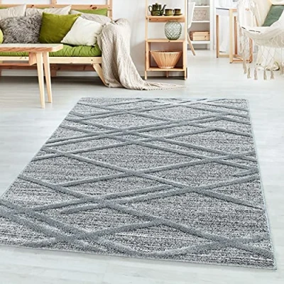 Abbildung von Teppich Boho Design, SIMPEX24, Läufer, Höhe: 20 mm, Wohnzimmer Design weich 3D Optik Skandinavische Stil