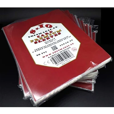 Abbildung von docsmagic.de 10 x 50 Premium 8&quot; 10&quot; Card Sleeves 207 258 mm Photo Postcard Kartenhüllen