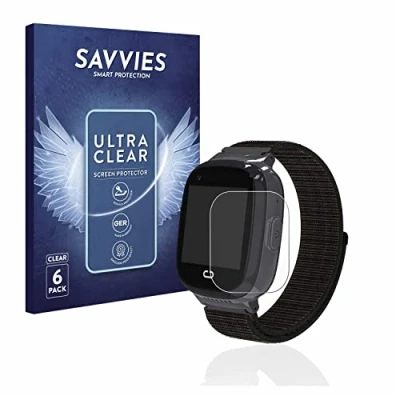 Abbildung von Savvies 6 Stück Schutzfolie für Pthtechus 4G GPS T30 Displayschutz Folie Ultra Transparent