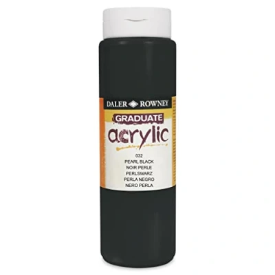 Abbildung von Daler Rowney Graduate Acrylfarbe 500 ml Pearl Black