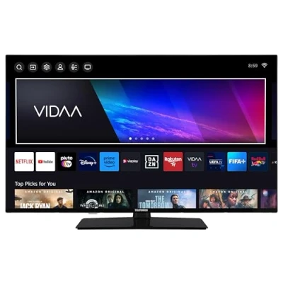 Abbildung von Telefunken Fernseher 50 Zoll Smart TV VIDAA XU50VP750M 4K UHD, HDR mit Dolby Vision, Triple Tuner und 6 Monate HD+ inkl., LED schwarz