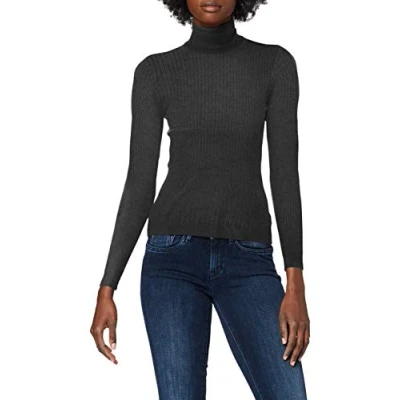 Abbildung von ONLY Onlkarol ROLL NECK Strickpullover, Damen, Größe: XS, Dark grey melange