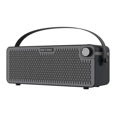 Abbildung von Hotone Gitarrenverstärker Bluetooth Multifunktionaler Touchscreen Gitarre Bass IR Gehäuse mit Multi FX Stereo Mobile APP Pulze (Schwarz)