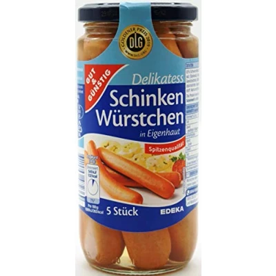 Abbildung von Gut &amp; Günstig Delikatess Schinken Würstchen, 12er Pack (12 x 250g)