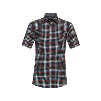 Abbildung von Casamoda Comfort FIT Kurzarm Hemd, Herren, Größe: Large, Grün