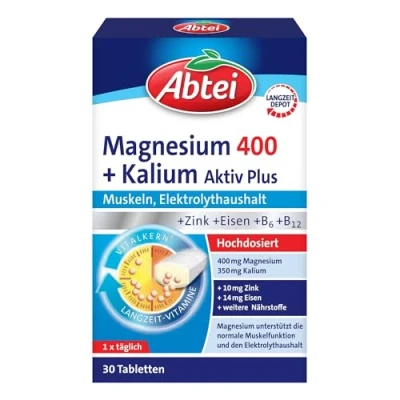 Abbildung von Abtei Magnesium 400+kalium Tabletten 30 St