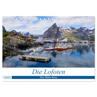 Abbildung von Die Lofoten Eine Bilder Reise (Tischkalender 2025 DIN A5 quer), CALVENDO Monatskalender