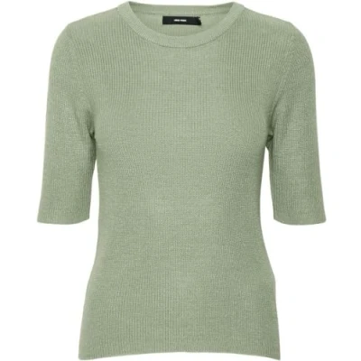 Abbildung von Vero Moda Women&#039;s VMNEWLEXSUN 2/4 Tight O Neck BLOU GA REP Pullover, Reseda, S
