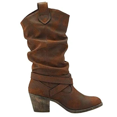 Abbildung von Rocket Dog Damen Sidestep Cowboystiefel, Braun (Brown Graham Brown Graham), 41 EU