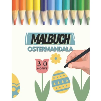 Abbildung von Malbuch Ostermandala für Kinder und Erwachsene 30 Motive im ca. A4 Format Mandalas zu Ostern Ausmalbuch