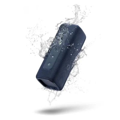 Abbildung von Motorola ROKR 600 Kabelloser Bluetooth Lautsprecher, leistungsstarker 30 W Sound, Wasser und staubdicht, Broadcast Funktion zum Anschluss von 20+ Lautsprechern, 6 Stunden Wiedergabe (blau)