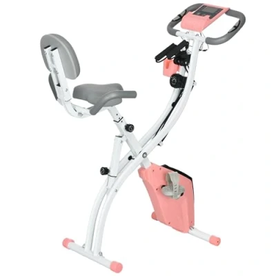 Abbildung von Heimtrainer 2 in 1 Fahrradtrainer LCD Display klappbarer Hometrainer Trimmrad mit 8 stufig einstellb