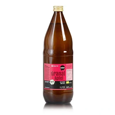 Abbildung von 6 x 1l Wohltuer Bio Granatapfelsaft 100% Granatapfel Direktsaft aus kontrolliert biologischem Anbau, Vorratspack