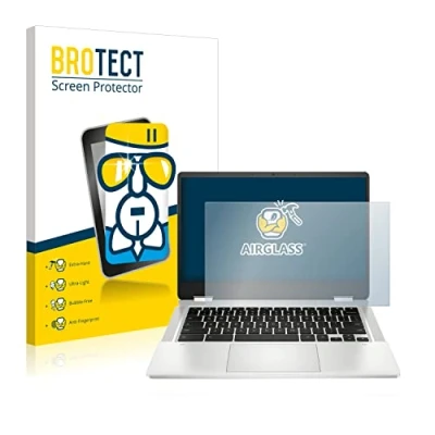 Abbildung von BROTECT Schutzglas für HP Chromebook x360 14a ca0219ng Schutzfolie Panzer Folie Glas [Extrem Kratzfest 9H, Anti Fingerprint, Ultra Transparent]