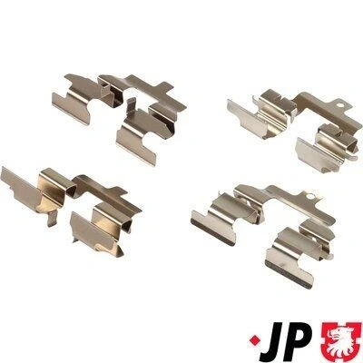 Abbildung von JP GROUP 4064003210 Zubehörsatz, Scheibenbremsbelag NISSAN: Qashqai / Qashqai+2 I, X Trail, Tiida Schrägheck, RENAULT: ESPACE 4