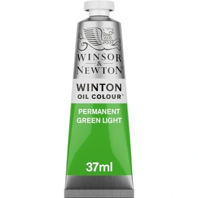 Abbildung von Winsor &amp; Newton 1414483 Winton, feine hochwertige Ölfarbe 37ml Tube mit gleichmäßiger Konsistenz, Lichtbeständig, hohe Deckkraft, Reich an Farbpigmenten Permanent Grün hell
