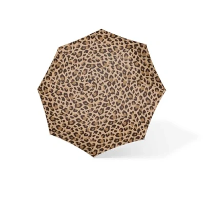Abbildung von reisenthel umbrella pocket classic leo macchiato Kompakter Taschenschirm aus recycelten PET Flaschen Mit ergonomischem Griffdesign