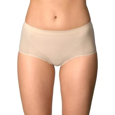 Abbildung von Intimidea Slip Silhouette für Damen, formend, weich, Mikrofaser, ohne Nähte, Beige SM