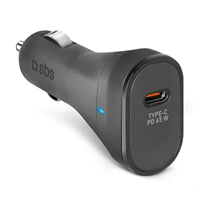 Abbildung von SBS iPhone, Samsung, Oppo, Xiaomi, 65W Power Delivery Autoladegerät für Mobiltelefone, kleines und leichtes USB C Ladegerät, Smartphone in 20 Minuten geladen, Tablet 45