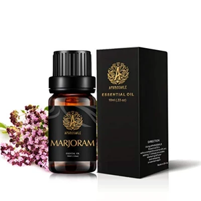 Abbildung von Aromatherapie Majoran ätherisches Öl für Diffusor, 100% Luftbefeuchter, zu Hause, 10ml Therapeutic Grade Ätherisches Massage, Haut und Haarpflege