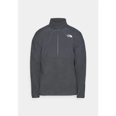 Abbildung von The North Face Glacier Heavyweight 1/2 ZIP Fleecepullover, Herren, Größe: Small, Asphalt grey/black