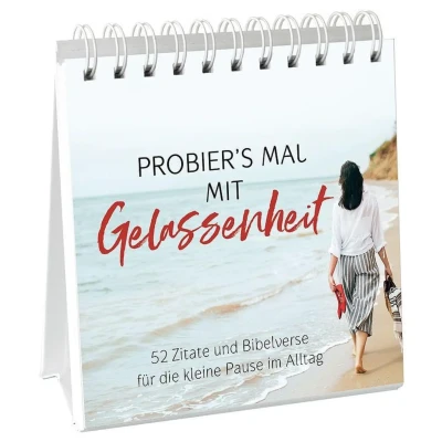 Abbildung von Probier&#039;s mal mit Gelassenheit Aufstellbuch: 52 Zitate und Bibelverse für die kleine Pause im Alltag: Alltag.