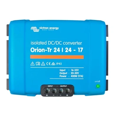 Abbildung von Victron Energy Orion Tr Spannungswandler 24/24 Volt 17 Ampere 400 Watt IP43 Geschützt DC Konverter für Doppelbatteriesysteme Isoliert