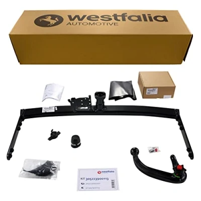 Abbildung von Westfalia Abnehmbare Anhängerkupplung für VW Golf 4 Variant (BJ 10/1997 06/2006), Bora 10/1998 12/2004) im Set mit 13 pol. fzg. spez. Elektrosatz