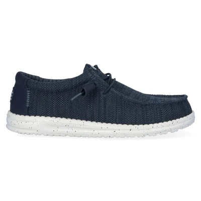 Abbildung von Heydude Wally Stretch SOX Bootsschuh, Herren, Größe: 47, Navy Schuhe