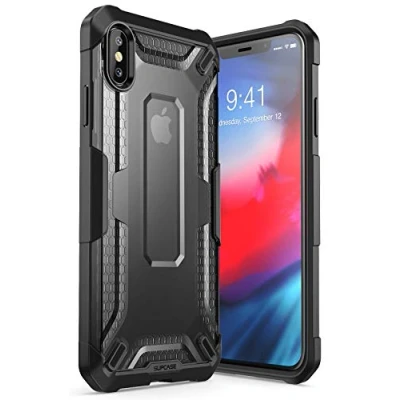 Abbildung von SUPCASE Unicorn Beetle Series Premium Hybrid Schutzhülle Bumper Clear Case für 6,5 Zoll Apple iPhone XS (2018 Release), Schwarz