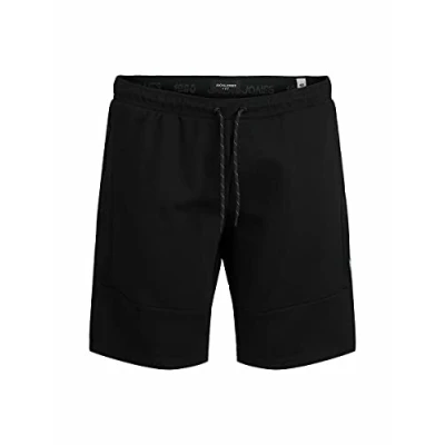 Abbildung von JACK &amp; JONES PLUS Men&#039;s JPSTAIR Sweat Shorts NB PLS Sweatshorts, Black, 46