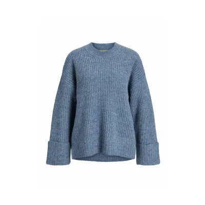 Abbildung von JJXX Jxellinora CREW NECK Strickpullover, Damen, Größe: Large, Coronet blue